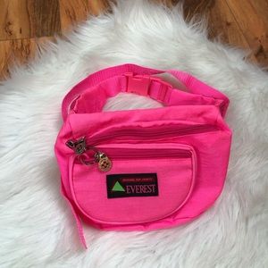 Vintage Everest Neon Pink Fanny Pack Bag